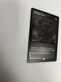 Demonic Tutor Foil Etched Card #0509 MTG LP - Image 5
