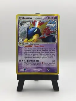 Pokemon TCG Typhlosion Card Delta Series EX Dragon Frontiers Holo Rare 12/101 - Image 1