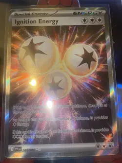 Pokemon Ignition Energy 124/094 Me02: Phantasmal Flames Ultra Rare Holo TCG Card - Image 1