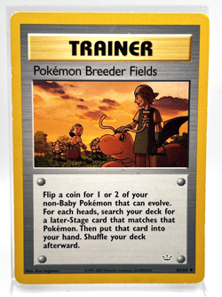 Pokemon Breeder Fields 62/64 Pokemon Card 2000 Neo Revelation LP - Image 1