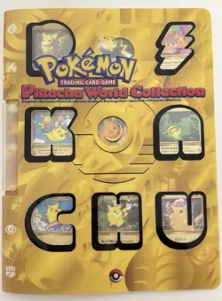 Pokemon Pikachu World Collection 2000 Complete Set 9 Cards + Folder WOTC Promo - Image 1