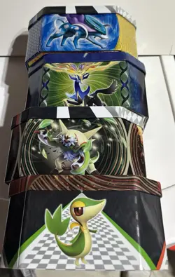 Lot Of 4 Empty Pokemon Card Game Tins Collectors Cards - Image 2