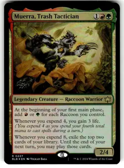 Muerra, Trash Tactician Bloomburrow FOIL PROMO MTG - Image 1