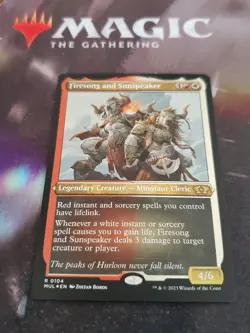 Mtg. Firesong and Sunspeaker. Foil Etched. March of the Machine. Nm - Image 1