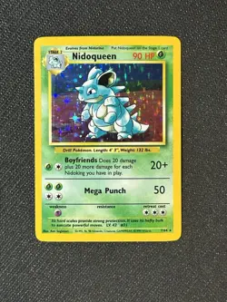 NM Nidoqueen 7/64 Jungle No Symbol Error Holo Rare Pokemon Card - Image 1