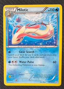 MILOTIC 28/124 NON HOLO R DRAGONS EXALTED POKEMON LP DECK EXCLUSIVE - Image 1