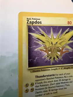 Pokemon TCG Zapdos Fossil 15/62 Holo 1999-2000 Wizards Base Set Copyright... - Image 2
