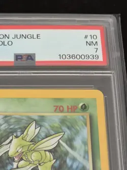 1999 Pokemon Jungle Scyther Holo 1st Edition #10/64 PSA 7 NM WOTC Vintage TCG - Image 4