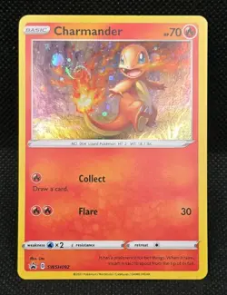 Charmander SWSH092 Pokemon TCG Battle Styles Holo Swirl Black Star Promo 2021 - Image 1