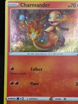 Charmander SWSH092 Pokemon TCG Battle Styles Holo Swirl Black Star Promo 2021 - Image 2