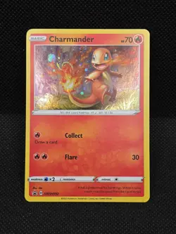 Charmander SWSH092 Pokemon TCG Battle Styles Holo Swirl Black Star Promo 2021 - Image 3