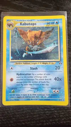 Pokemon TCG - Kabutops - Holo 6/75 (Neo discovery) LP - Image 1