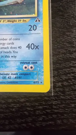 Pokemon TCG - Kabutops - Holo 6/75 (Neo discovery) LP - Image 3