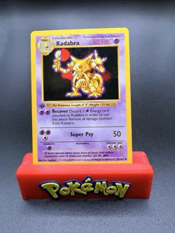 1999 Pokemon TCG - Kadabra - 32/102 - 1st Edition Shadowless - Base Set - LP - Image 1