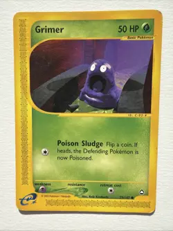 Grimer 79/147 Aquapolis Non Holo E-Reader Pokemon MP - Image 1