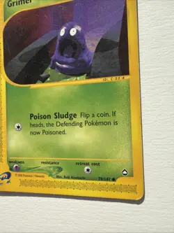 Grimer 79/147 Aquapolis Non Holo E-Reader Pokemon MP - Image 4
