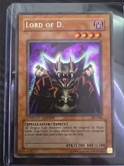 YuGiOh: Lord of D. (Secret Rare) Limited Edition BPT-004 MP (LP for the front) - Image 1