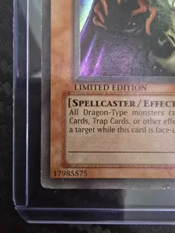 YuGiOh: Lord of D. (Secret Rare) Limited Edition BPT-004 MP (LP for the front) - Image 2