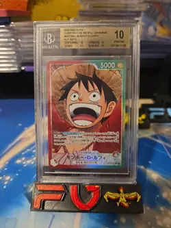 2025 One Piece Carrying Will Japanese Monkey.D.Luffy Alt Art 001 BGS 10 Pristine - Image 1