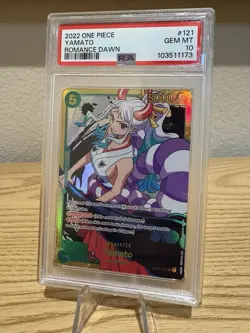 2022 One Piece OP01-121 Yamato SEC PSA 10 Romance Dawn English - Image 1