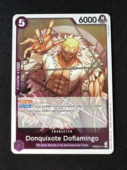 Donquixote Doflamingo PRB02-011 R COLD FOIL The Best Vol.2 -NM- One Piece CCG - Image 1