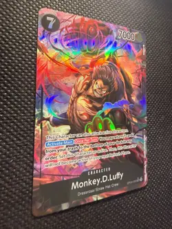 Monkey D. Luffy OP04-090 (Alternate Art) One Piece Card Game ENGLISH FOIL LP - Image 4