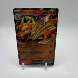 Pokemon Charizard EX 161/Promo SV: Scarlet & Violet Holo 330 HP English Card - Image 1