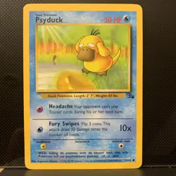 Psyduck Fossil Card 53/62 Regular Common LP/HP Kagemaru Himeno Vintage Pokemon - Image 1