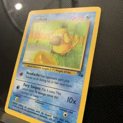 Psyduck Fossil Card 53/62 Regular Common LP/HP Kagemaru Himeno Vintage Pokemon - Image 2