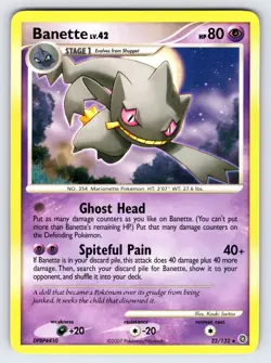 Banette 23/132 2007 Secret Wonders Pokemon Card TCG Non Holo Rare - VLP - Image 1