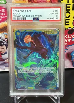 One Piece Card Sanji SEC OP06-119 Wings of the Captain PSA 10 - Image 1