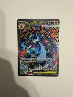 Mega Charizard x EX 023 Me: Mega Evolution Promo Holo Pokemon Card Mint - Image 1