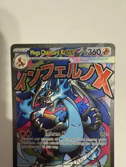 Mega Charizard x EX 023 Me: Mega Evolution Promo Holo Pokemon Card Mint - Image 4