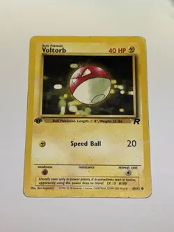 Voltorb 69/82 1st Edition Team Rocket Rare WOTC Vintage TCG Pokemon Card HP - Image 1