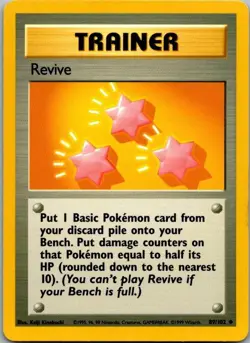 Base Set #089/102 Revive Pokemon Moderately Played - Image 1