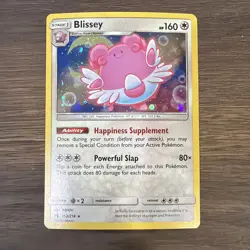 Blissey 153/214 SM Lost Thunder Cosmos Holo Rare SWIRL 🌀 Pokemon TCG NM - Image 1