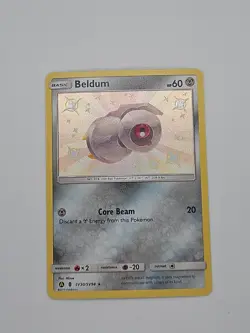 Pokemon Sun & Moon Hidden Fates Beldum SV30/SV94 Shiny Vault Rare NM - Image 1