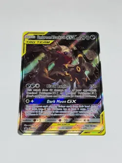 Pokemon TCG Umbreon & Darkrai GX SM241 Sun & Moon Black Star Promo Full Art Holo - Image 1