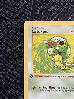 Pokemon TCG Caterpie 45/102 1st Edition Base Set Shadowless (English) - MP - Image 4