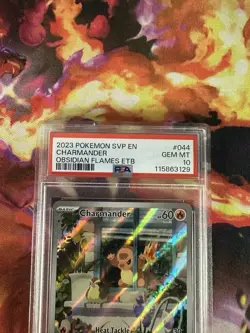 Pokemon Charmander 044 Scarlet & Violet Promo Holo PSA 10 English 2023 - Image 2