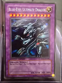 Yugioh: Blue-Eyes Ultimate Dragon (Secret Rare) Original Print RP01-EN000 NM - Image 1