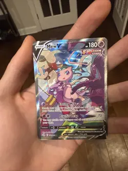 Pokemon TCG Mew v Alternate Full Art Holo Rare Card 251/264 Fusion Strike NM - Image 1