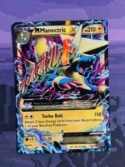 M Manectric EX 24/119 Pokemon Phantom Forces Rare EX Lightly Played Card LP 1 - Image 1