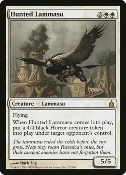 Hunted Lammasu Ravnica: City of Guilds White Rare MTG CARD - Image 1