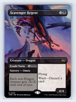 Scavenger Regent #379 Rare Borderless MTG 2025 Tarkir Dragonstorm (TDM) - Image 1