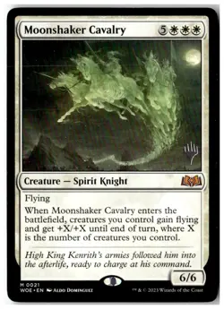 MTG Moonshaker Cavalry - Promo Pack: Wilds of Eldraine Heavily Played English - Image 1