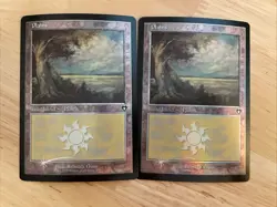 2x x2 MTG Plains Retro Frame FOIL #438 Commander Masters CMM NM/M - Image 1