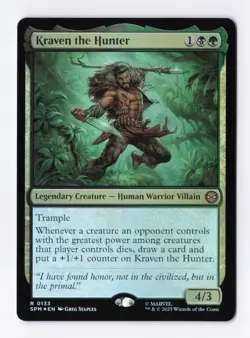 Kraven the Hunter (Foil) 0133 (R) MTG Marvel's Spider-Man (SPM) - Image 1