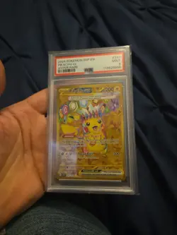 2024 Pokemon SV Surging Sparks Pikachu Ex #247/191 PSA 9 - Image 2