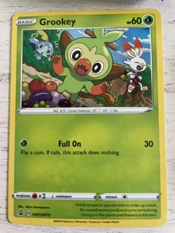Pokemon TCG Grookey SWSH Black Star Promos SWSH070 Holo Promo NM - Image 1